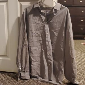 Grey mens button down